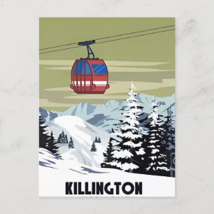 Killington Ski Area Winter Vermont  Briefkaart