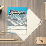 Killington Ski Area Winter Vermont  Briefkaart<br><div class="desc">Killington Winter art design toont het winterlandschap.</div>