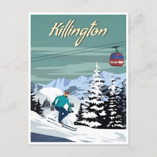 Killington Ski Area Winter Vermont  Briefkaart