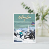 Killington Ski Area Winter Vermont  Briefkaart (Staand voorkant)