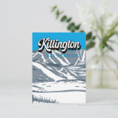 Killington Ski Area Winter Vermont  Briefkaart (Staand voorkant)