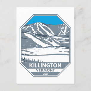 Killington Ski Area Winter Vermont Briefkaart