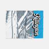 Killington Ski Area Winter Vermont Fleece Deken (Voorkant (Horizontaal))