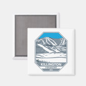 Killington Ski Area Winter Vermont Magneet (Voorkant / Achterkant)