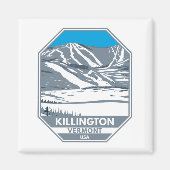 Killington Ski Area Winter Vermont Magneet (Voorkant)