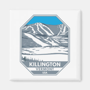 Killington Ski Area Winter Vermont Magneet