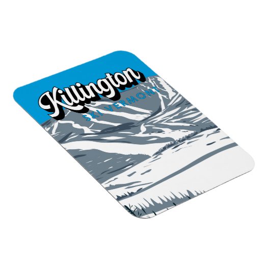 Killington Ski Area Winter Vermont  Magneet (Rechterzijde)