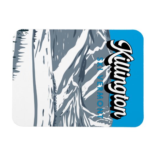 Killington Ski Area Winter Vermont  Magneet (Horizontaal)