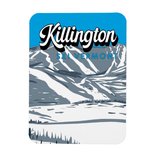 Killington Ski Area Winter Vermont  Magneet (Verticaal)