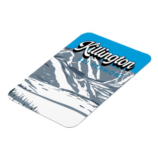 Killington Ski Area Winter Vermont  Magneet (Linkerzijde)