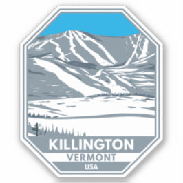 Killington Ski Area Winter Vermont Sticker