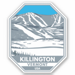 Killington Ski Area Winter Vermont Sticker