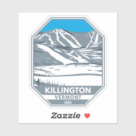 Killington Ski Area Winter Vermont Sticker (Vel)