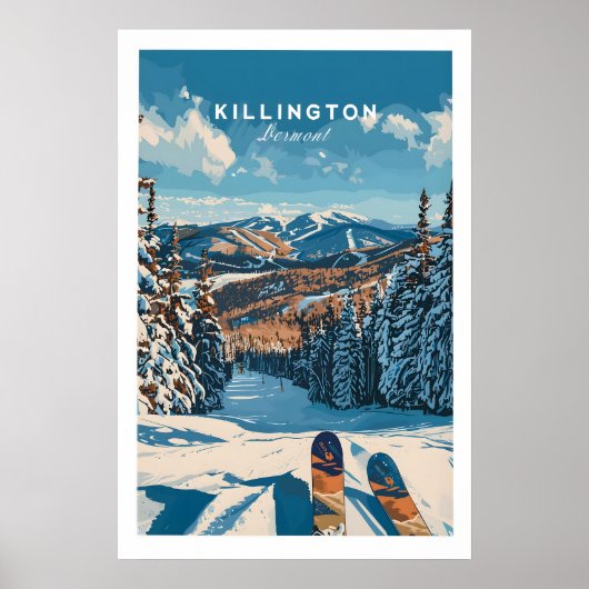 Killington Ski-poster - Vermont 1 Poster (Voorkant)