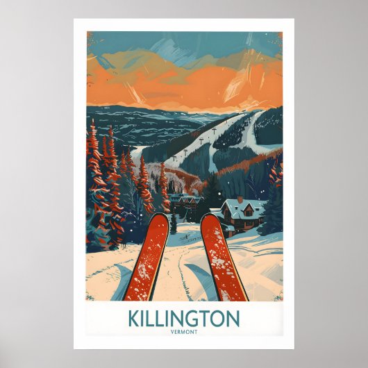 Killington Ski Print - Vermont 1 (Voorkant)