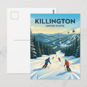 Killington Ski Resort Vermont Briefkaart (Voorkant / Achterkant)
