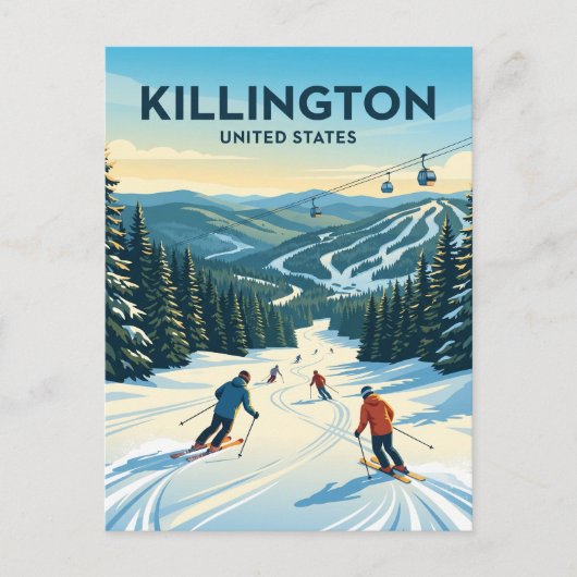 Killington Ski Resort Vermont Briefkaart (Voorkant)