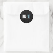 Killington Vermont Graphic Ski Ronde Sticker (Tas)