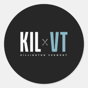Killington Vermont Graphic Ski Ronde Sticker