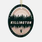 Killington Vermont  Pine Trees Natuur Keramisch Ornament (Rechts)