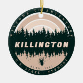 Killington Vermont  Pine Trees Natuur Keramisch Ornament (Voorkant)