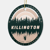 Killington Vermont  Pine Trees Natuur Keramisch Ornament (Links)