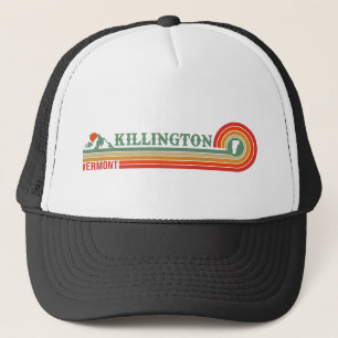 Killington Vermont Retro Sunset Ski Souvenirs 60s Trucker Pet