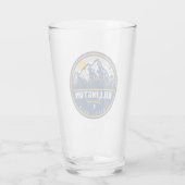 Killington Vermont Retro Sunset Ski Souvenirs 80s Glas (Achterkant)