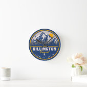 Killington Vermont Retro Sunset Ski Souvenirs Ronde Klok (Huis)