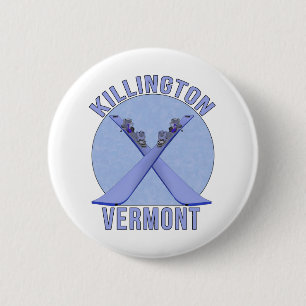 Killington, Vermont Ronde Button 5,7 Cm