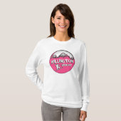 Killington Vermont-roze dames-snowboardhooi T-shirt (Voorkant volledig)