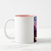 Killington, Vermont Ski reisprint. Tweekleurige Koffiemok (Links)