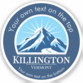 Killington Vermont ski resort Sticker (Voorkant)