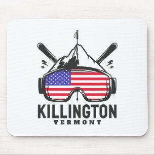 Killington Vermont Ski Retro Skiën Muismat