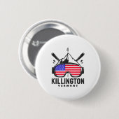 Killington vermont ski retro skien ronde button 5,7 cm (Voorkant /achterkant)