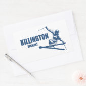 Killington Vermont Skier Rechthoekige Sticker (Envelop)
