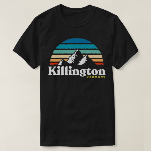 Killington Vermont Verenigde Staten Skigebied jare T-shirt (Design voorkant)