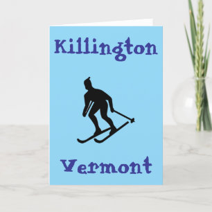 Killington, VT Skiën (Vermont Ski Town) Bedankkaart