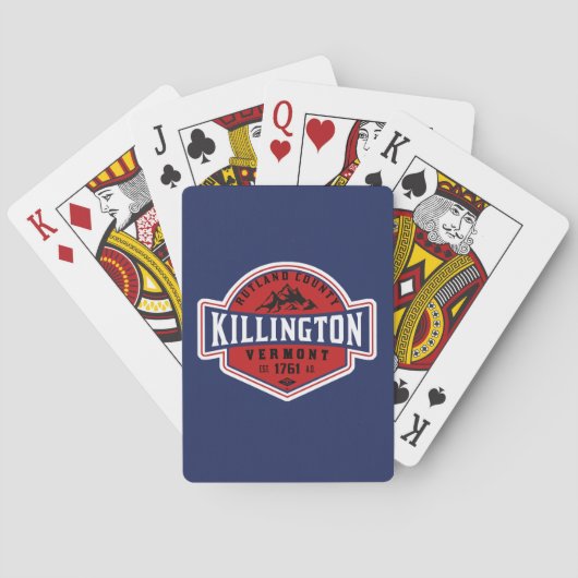 Killington VT Skiing Playing Cards Pokerkaarten (Achterkant)