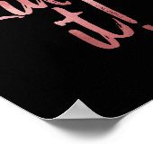 Killin'it Black & Roos Gold Quote Poster (Hoek)