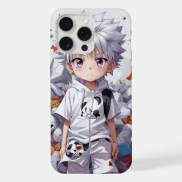 Killua Zoldyck Bliksem Chibi iPhone 15 Pro Max Case