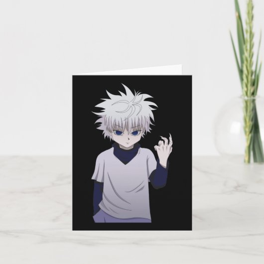 Killua Zoldyck Sticker Kaart (Voorkant)