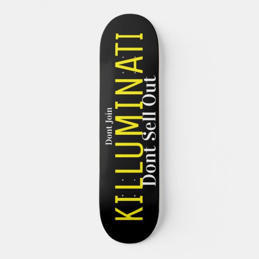 KILLUMINATI-skateboard Persoonlijk Skateboard (Voorkant)