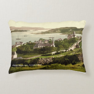 Killybegs dorp c1900, Donegal Ierland. Accent Kussen