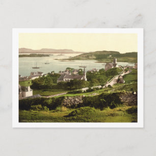 Killybegs Village, Donegal, Ierland, 19e eeuw Briefkaart