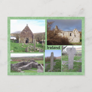 Kilmalkedar Medieval Site, Kerry, Ierland Briefkaart