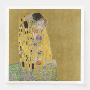 Kilmt's The Kiss - Romantische Art Nouveau Servet