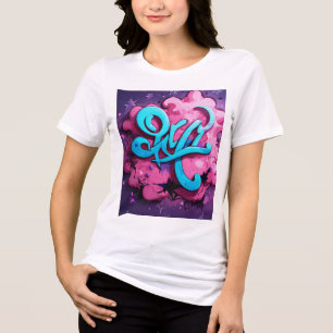 KILO Typography T-Shirt – Witte Cursive Vetgedrukt