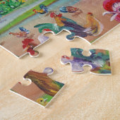 Kilohana Kauai met Haan en Kippen Legpuzzel (Zijkant)