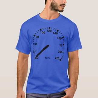 Kilometer snelheidsmeter auto vriend t-shirt